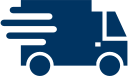 Blue truck icon